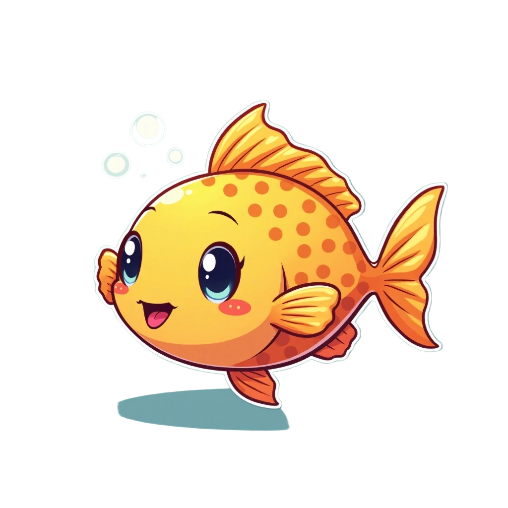 Cute Goldfish Cartoon